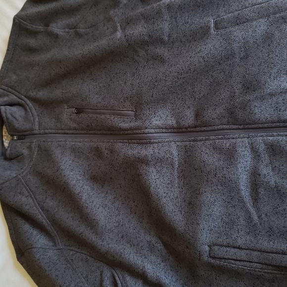 Ocean + Coast Men's Sweater Jacket Harsh Gray - Size L - Picture 8 of 10